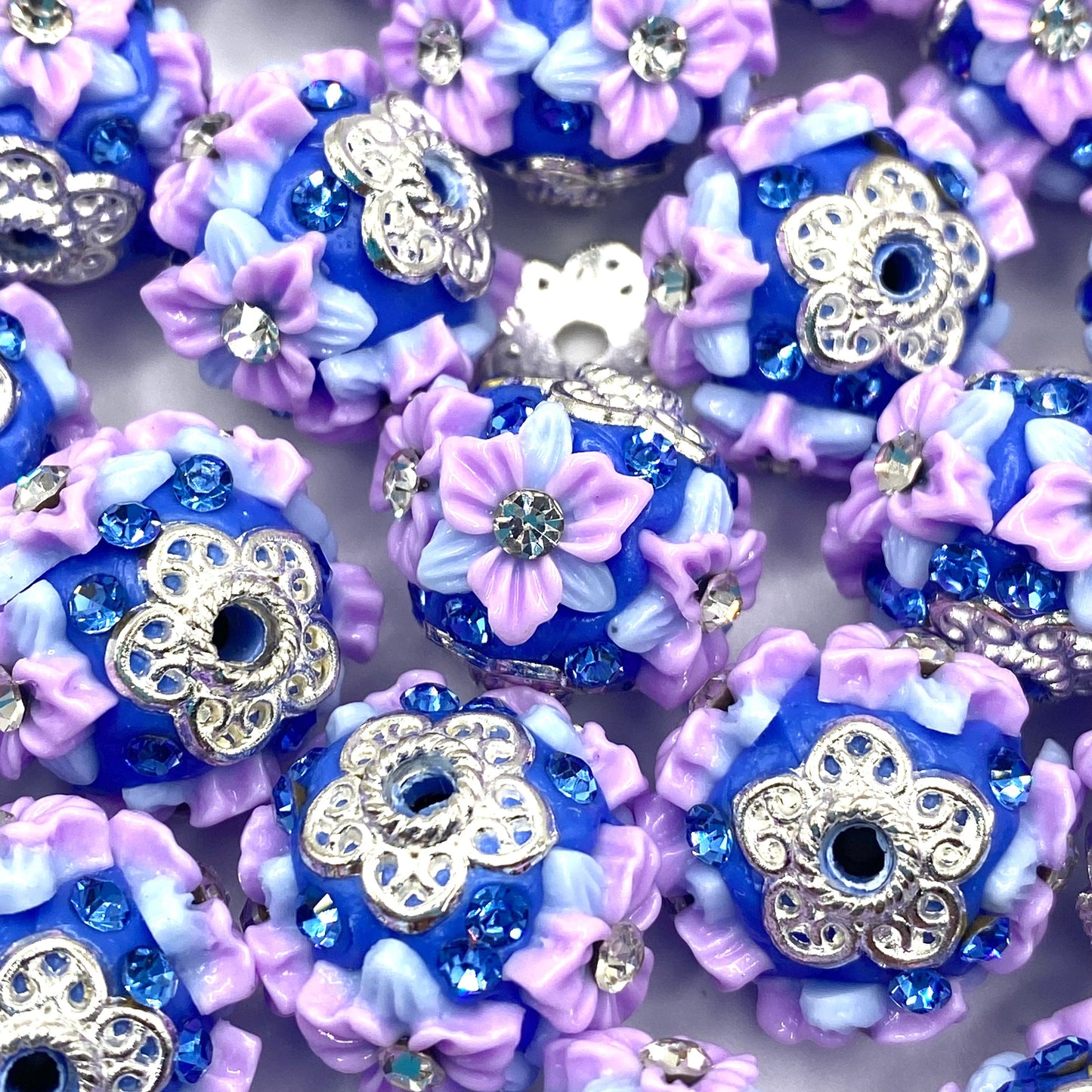 April Showers Bring May Flowers Fancy Acrylic Beads