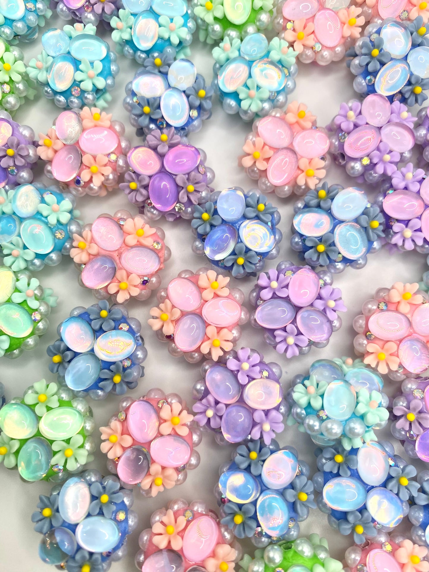 Love Grows Here Fancy Acrylic Jewelry Beads