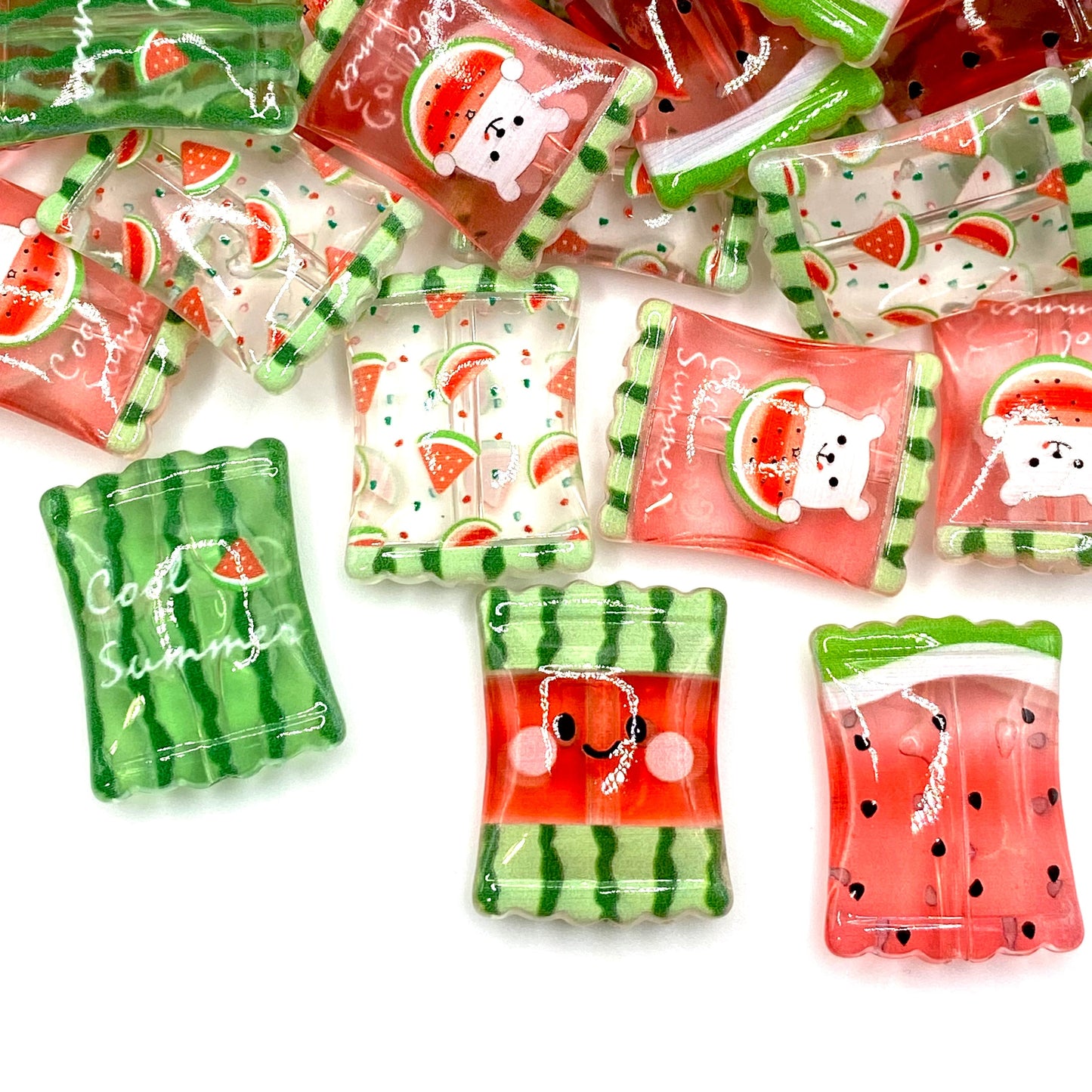 Less Monday More Summer Acrylic Beads