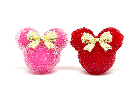 Acrylic Mouse with Bow Beads