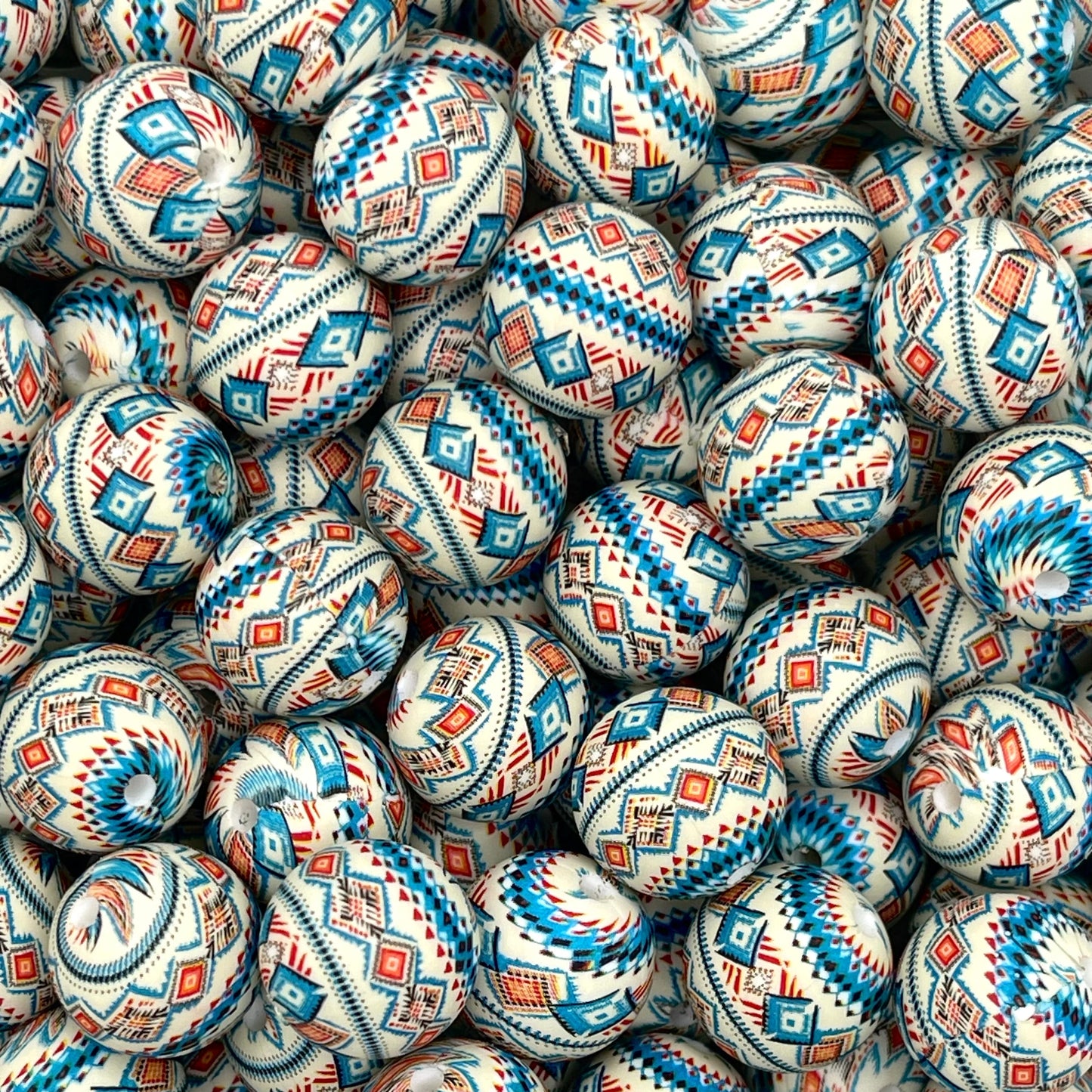 A Warrior With A Cause Printed Silicone Beads