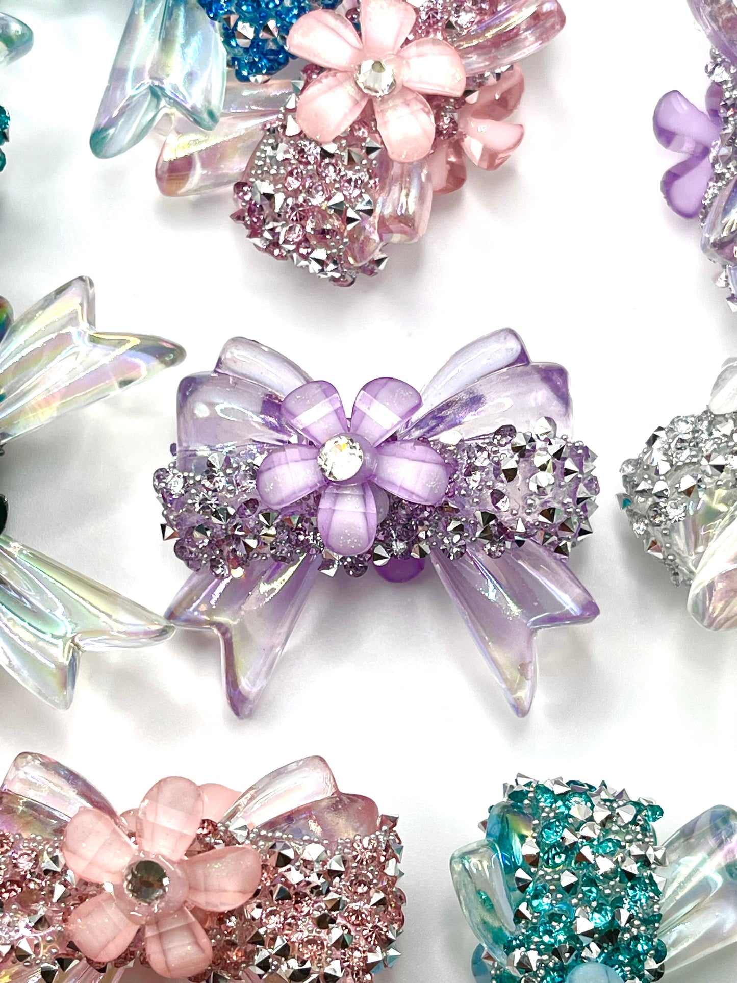 Bows & Blings Rhinestone Luxury Beads - 2pc