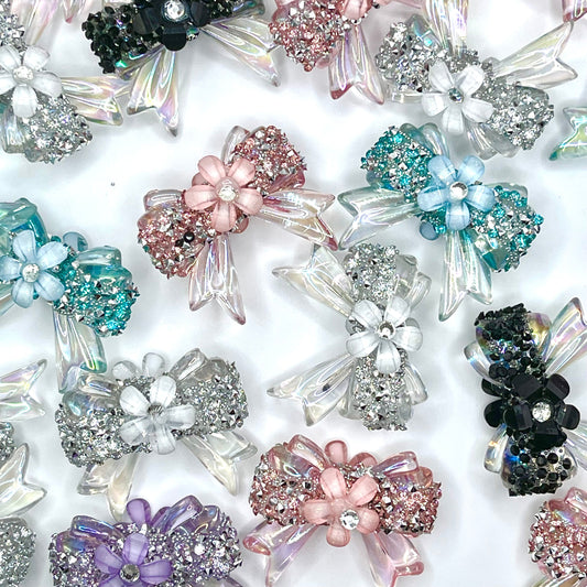 Bows & Blings Rhinestone Luxury Beads - 2pc