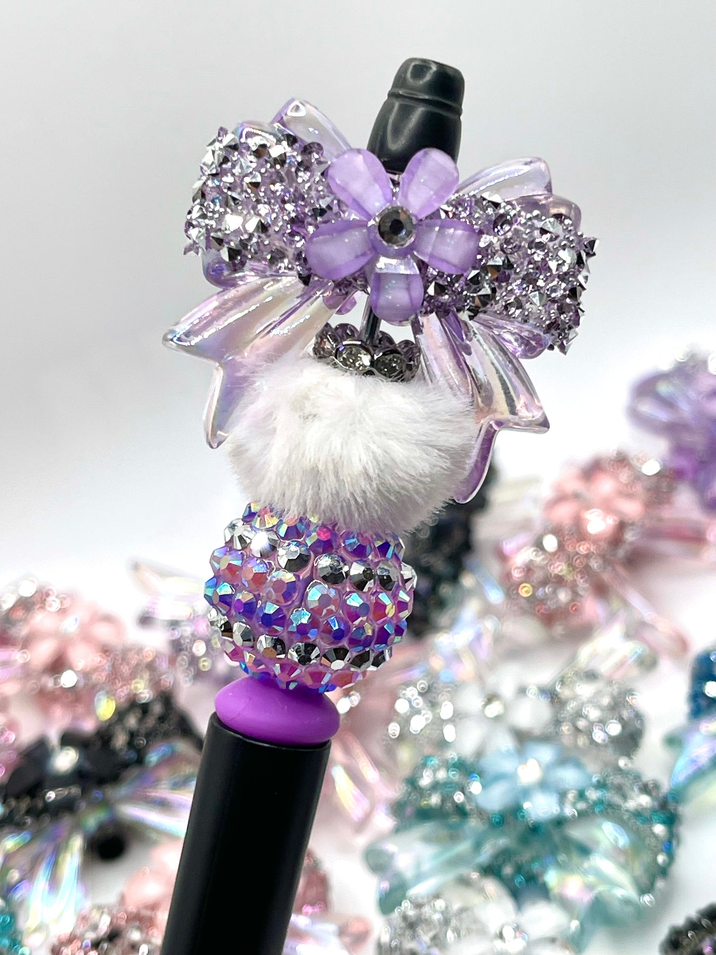 Bows & Blings Rhinestone Luxury Beads - 2pc