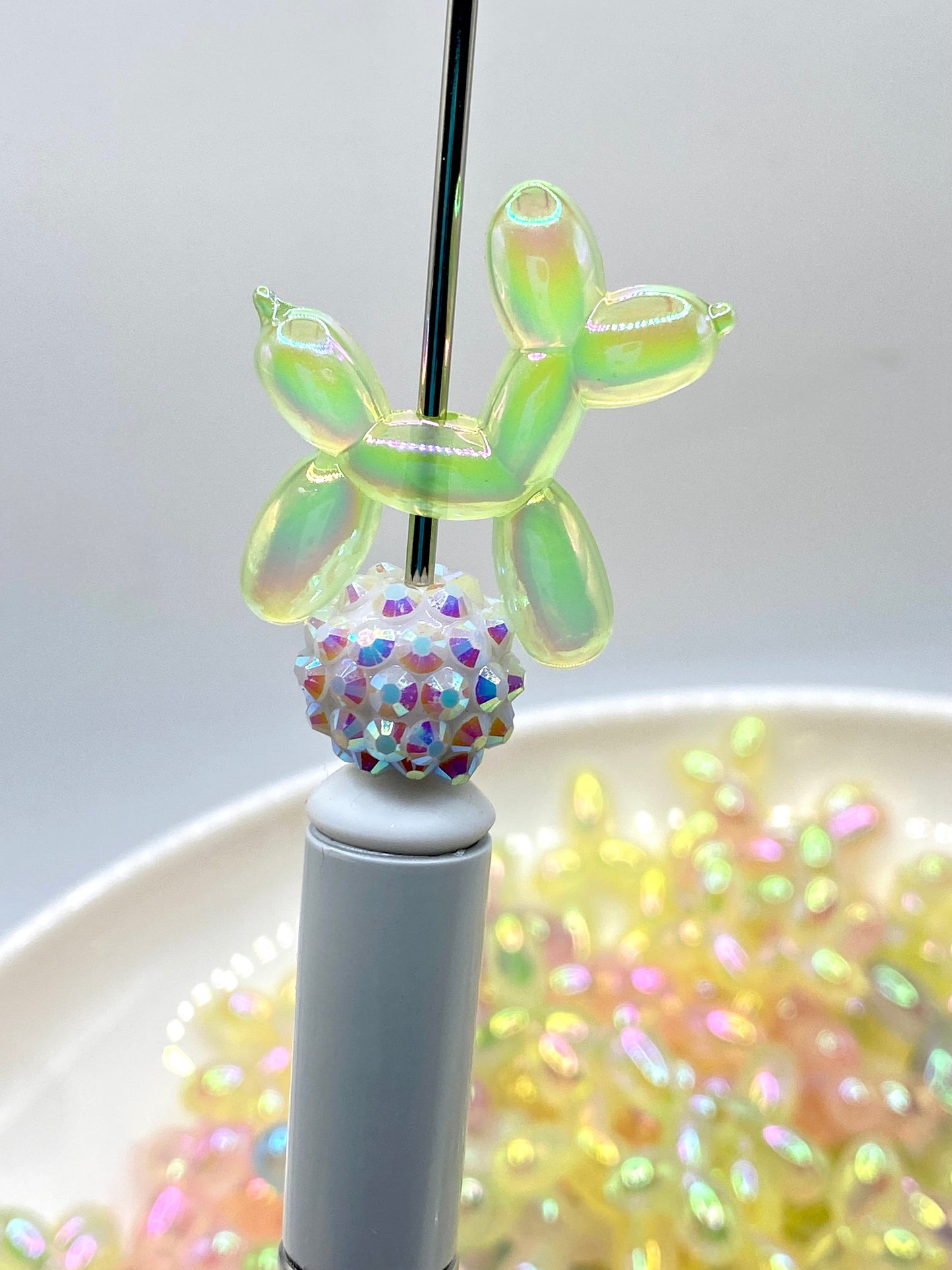 Ask Me About My Dog Acrylic Beads