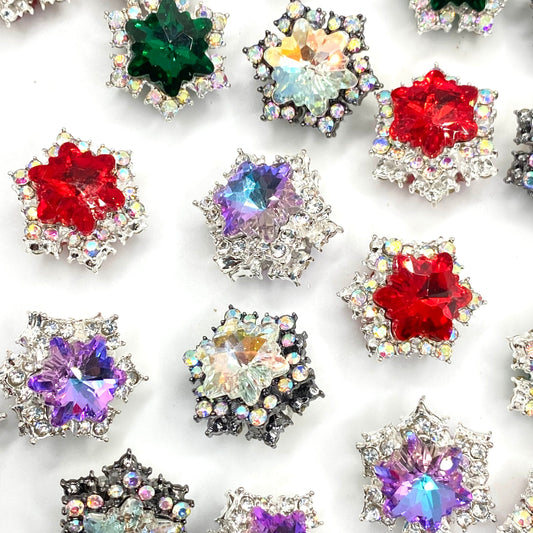 Like Snowflakes, You Are One of a Kind Fancy Rhinestone Beads