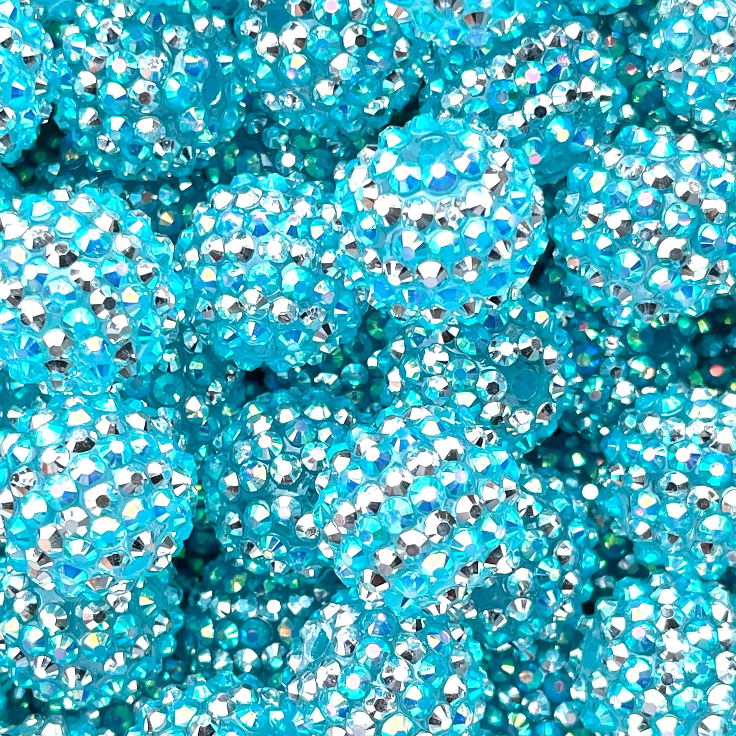 Aqua Girl Rhinestone Beads