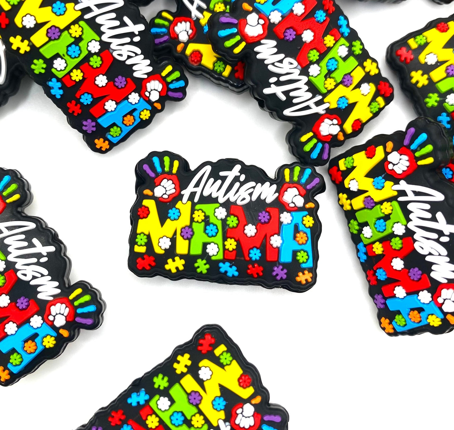 Autism Mama Silicone Focal Beads