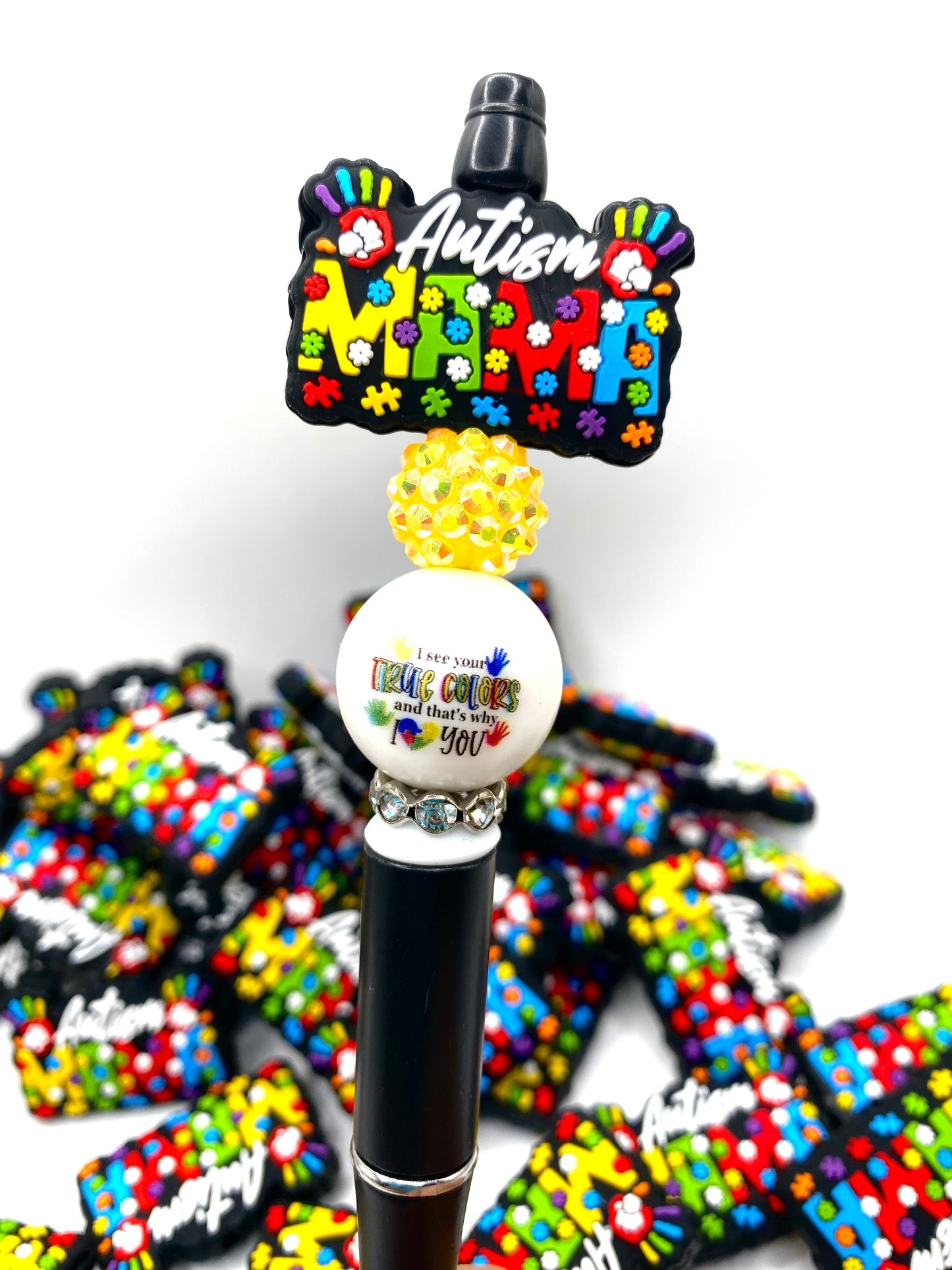 Autism Mama Silicone Focal Beads