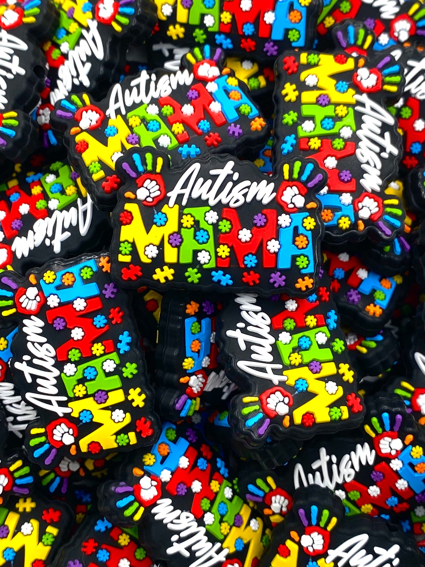Autism Mama Silicone Focal Beads