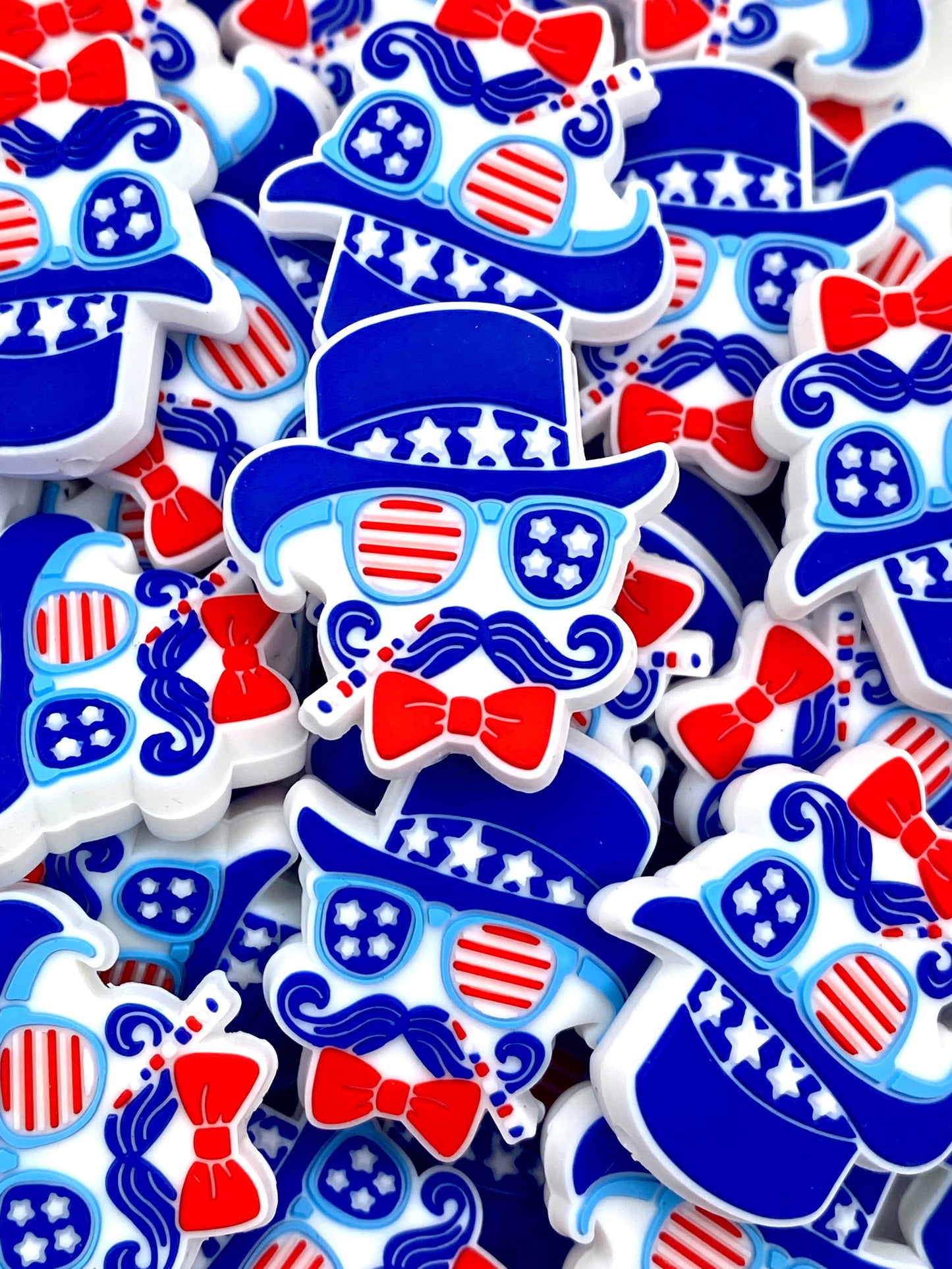 All American Dude Silicone Focal Beads