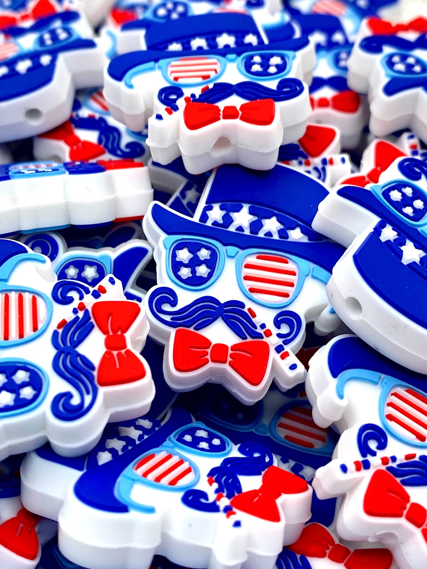 All American Dude Silicone Focal Beads