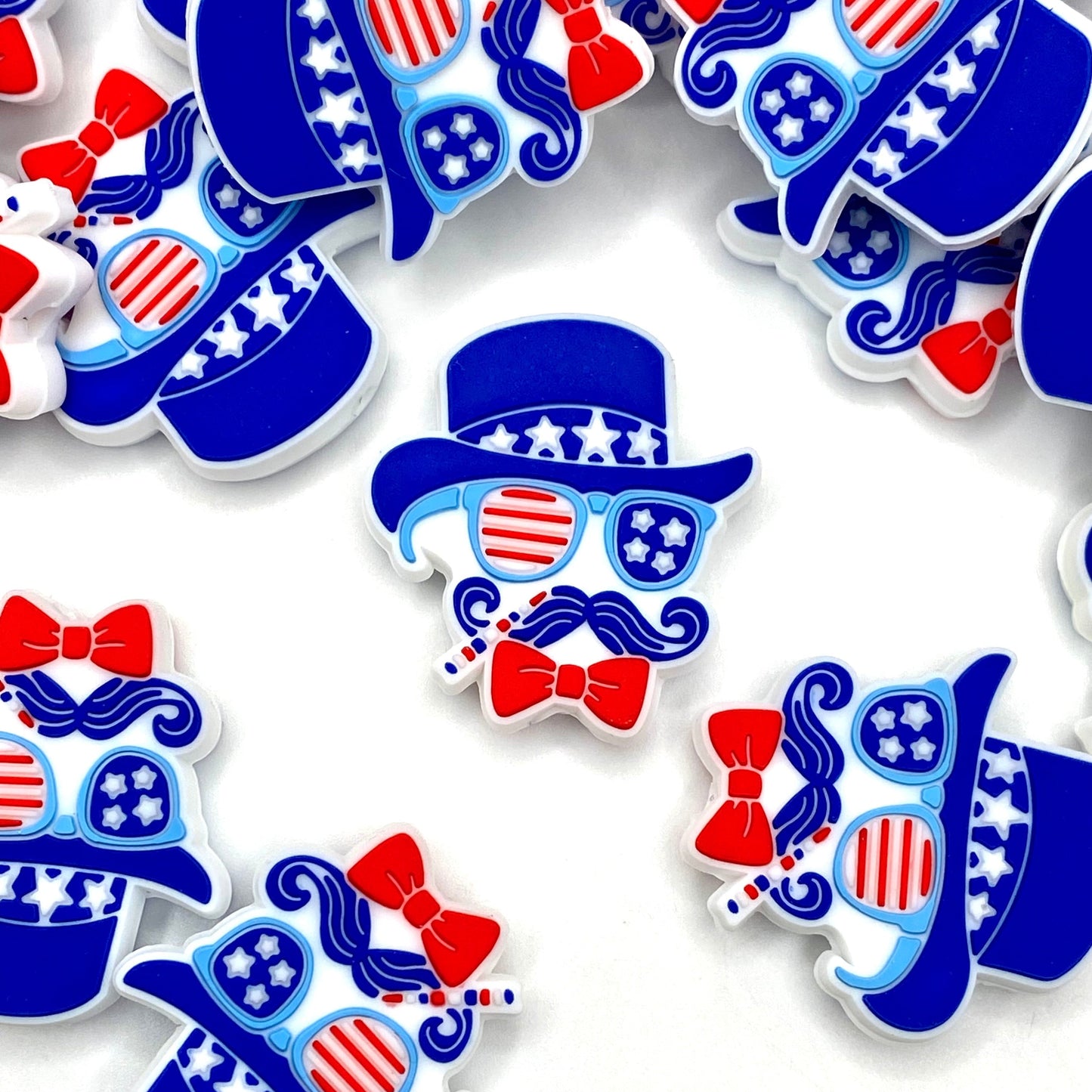 All American Dude Silicone Focal Beads