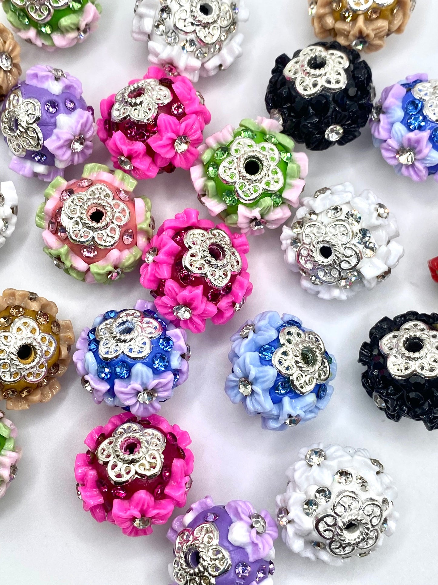 April Showers Bring May Flowers Fancy Acrylic Beads