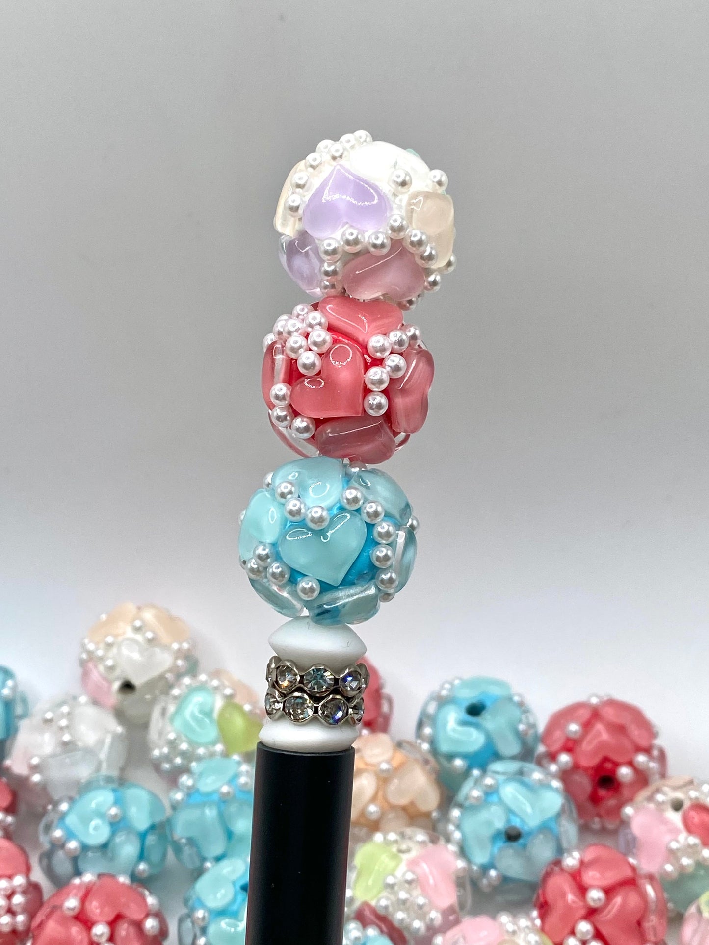 Be Mine Fancy Heart Beads