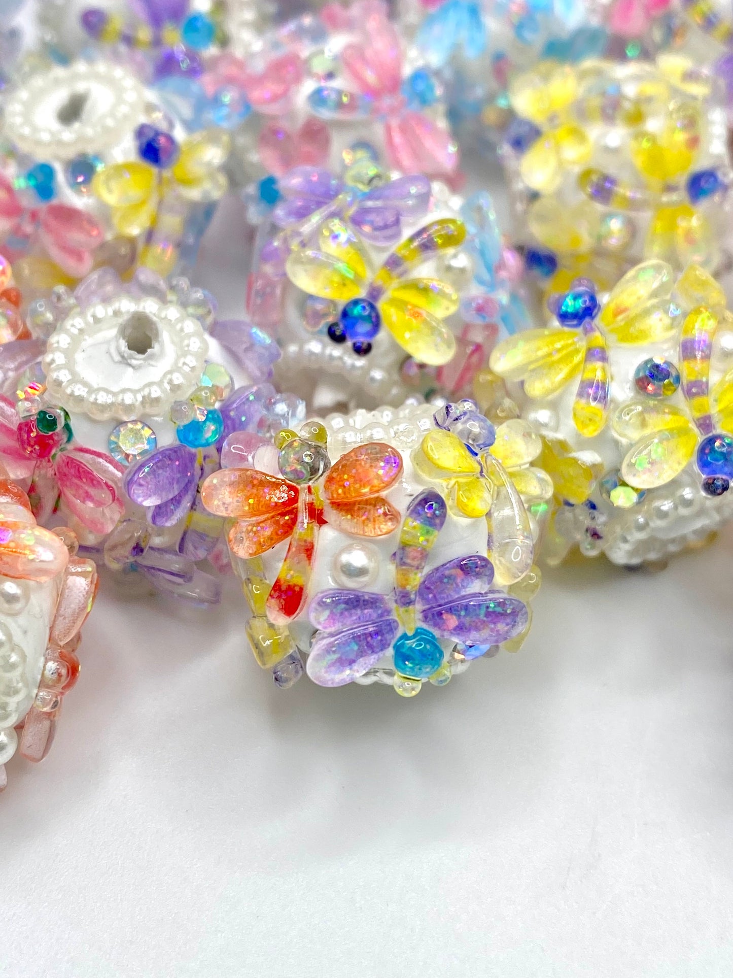 A Dragonfly Will Appear When a Visitor from Heaven is Near Fancy Beads