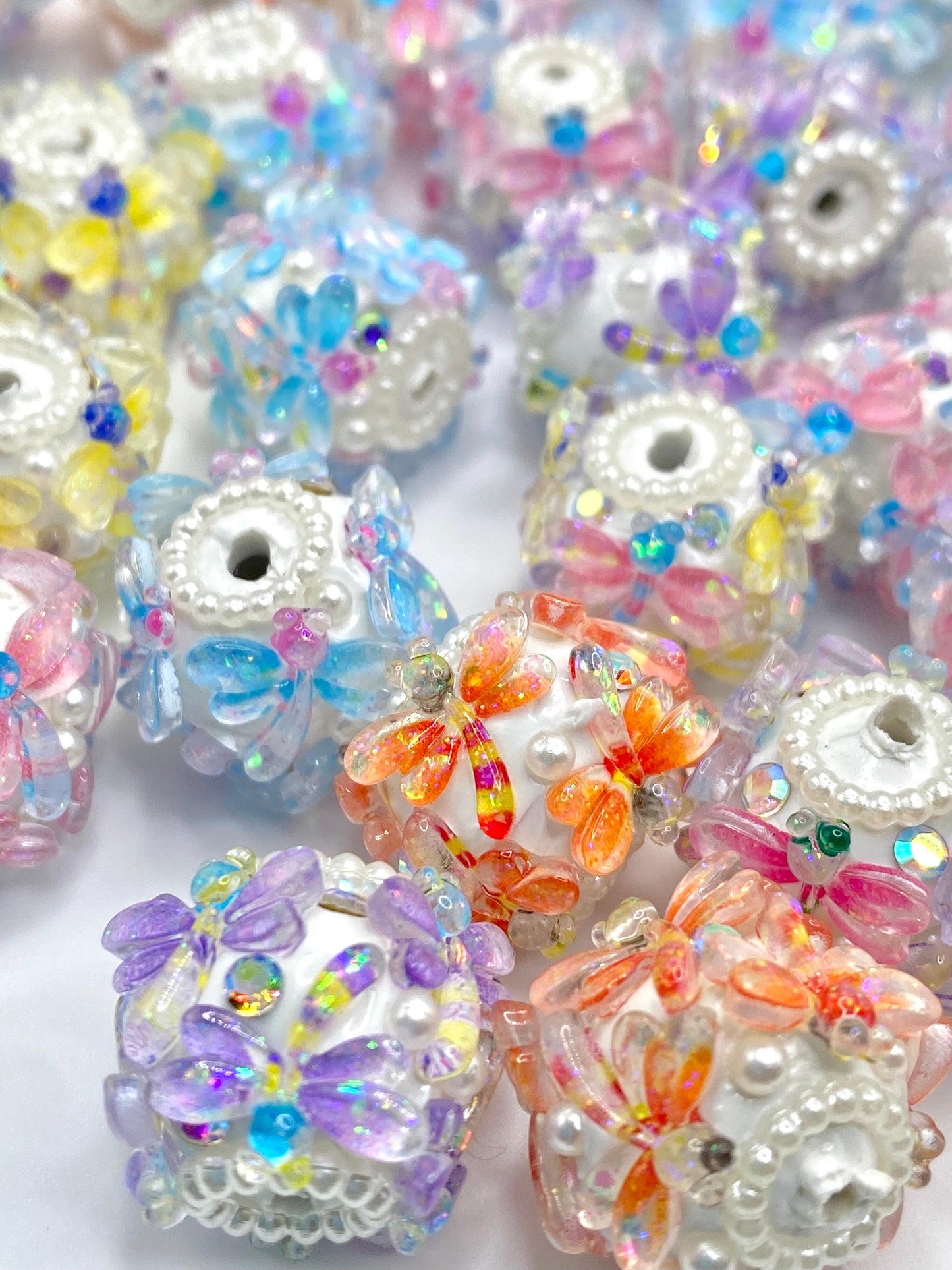 A Dragonfly Will Appear When a Visitor from Heaven is Near Fancy Beads