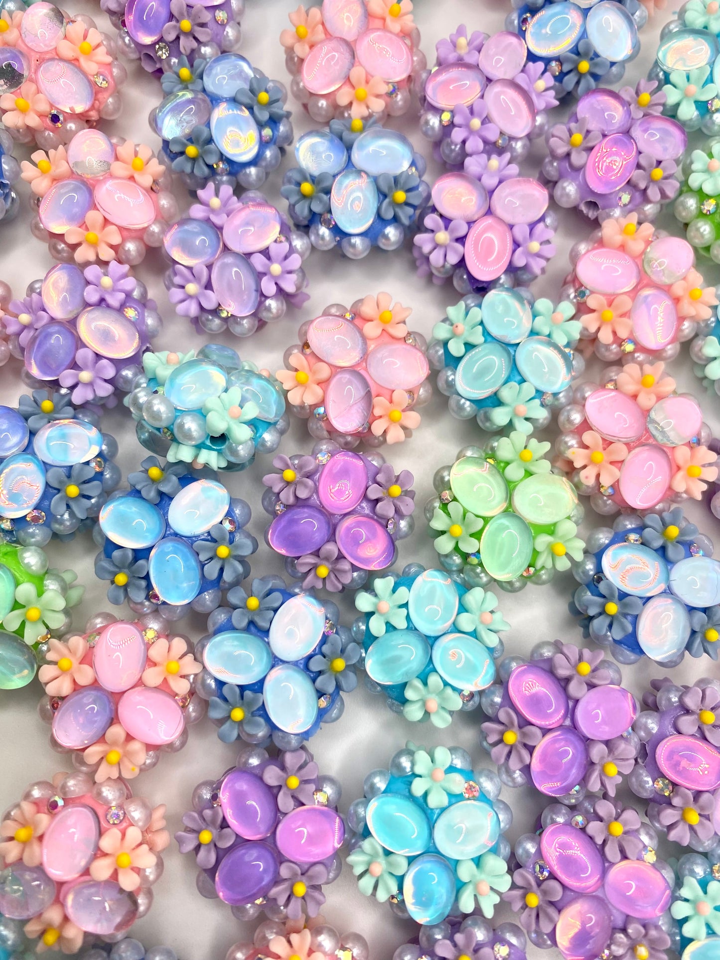 Love Grows Here Fancy Acrylic Jewelry Beads