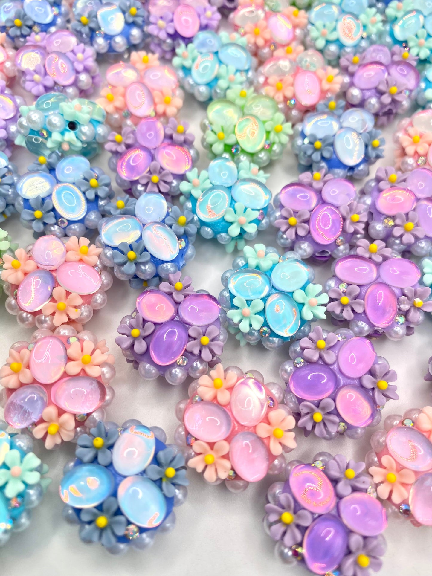 Love Grows Here Fancy Acrylic Jewelry Beads