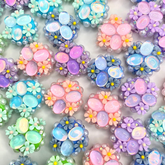Love Grows Here Fancy Acrylic Jewelry Beads