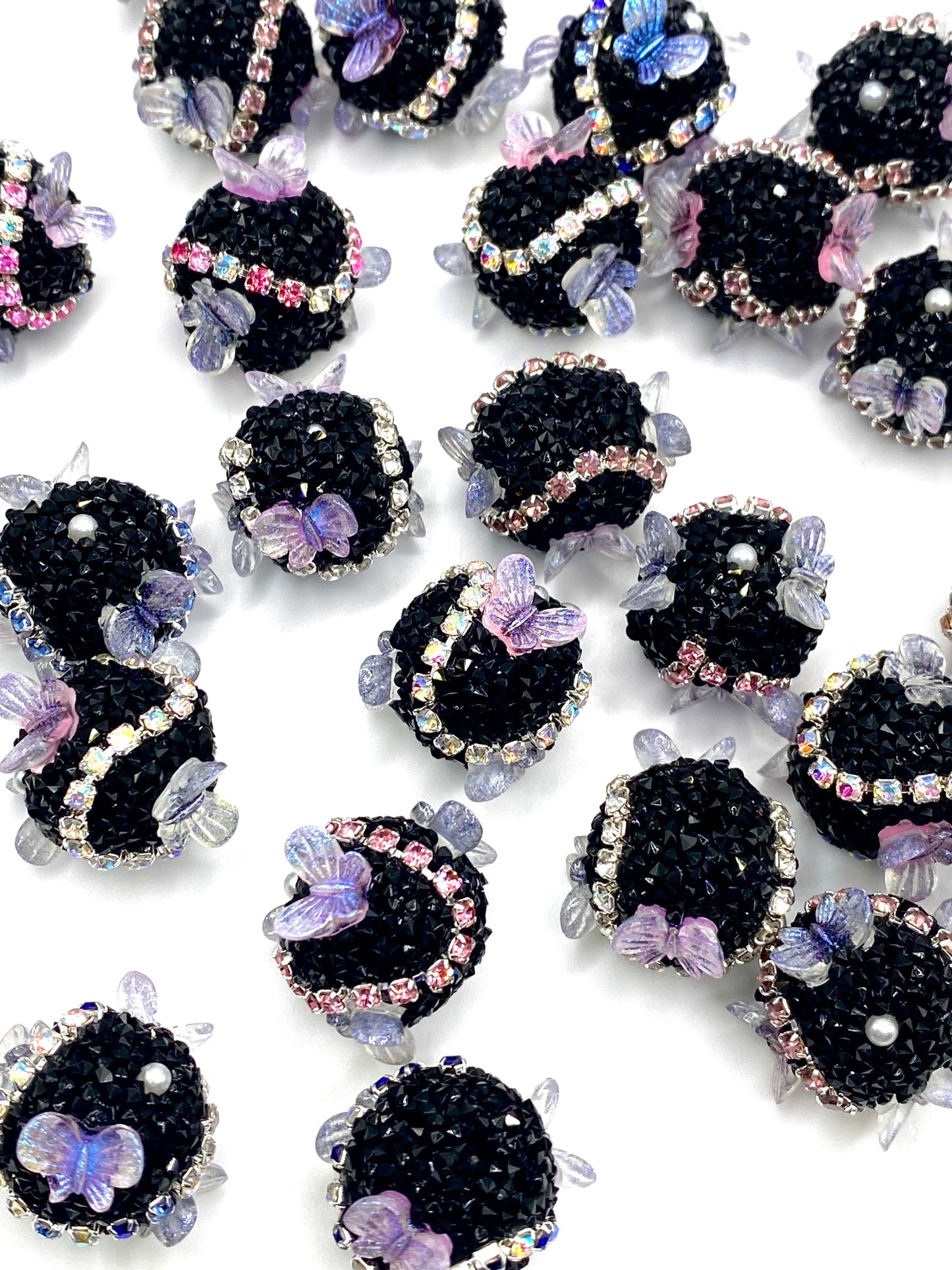 Flutter Acrylic Beads 18mm | Butterfly Beads - 5pcs