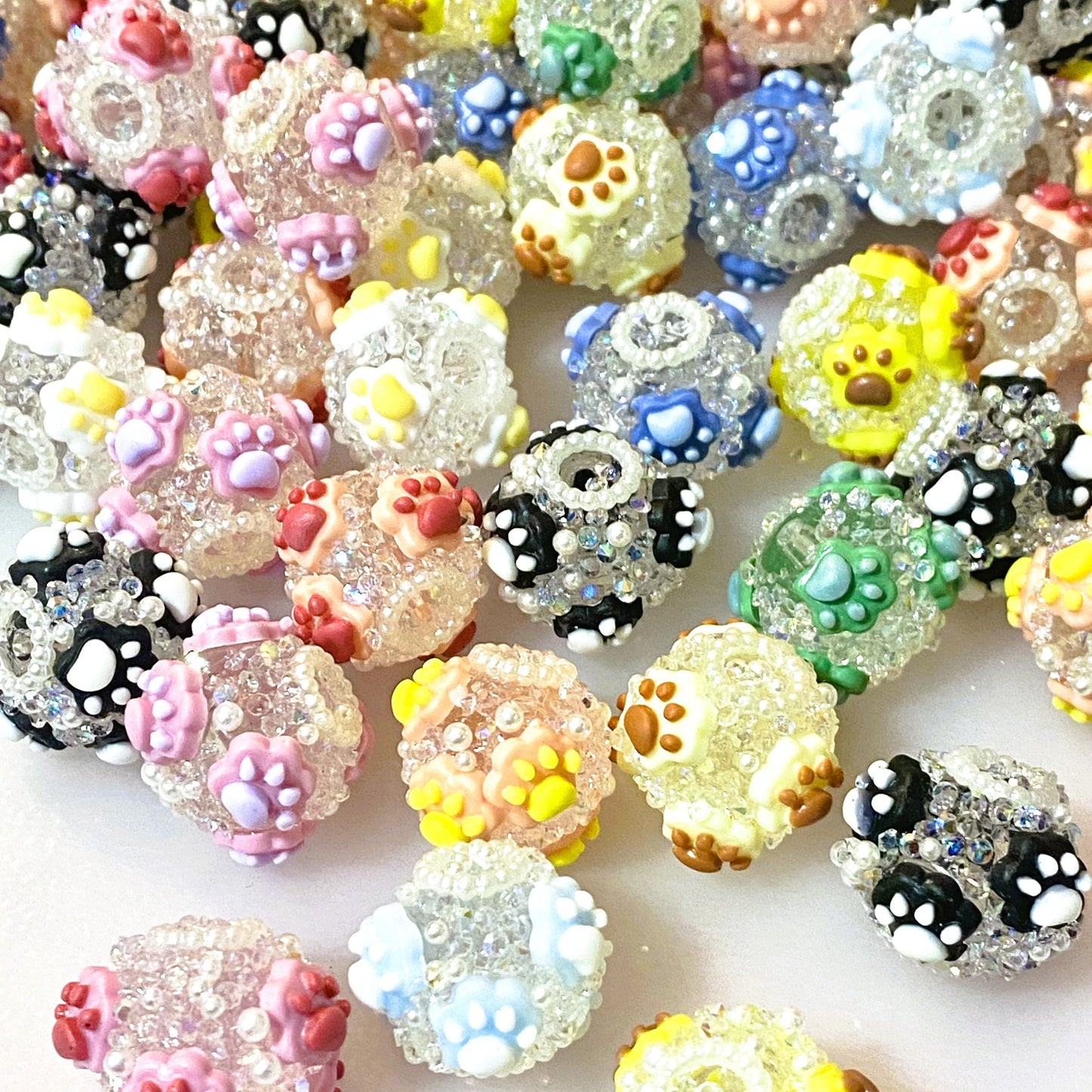 Always Think Pawsitive Fancy Beads