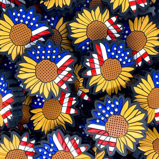American Flowers Focal Beads