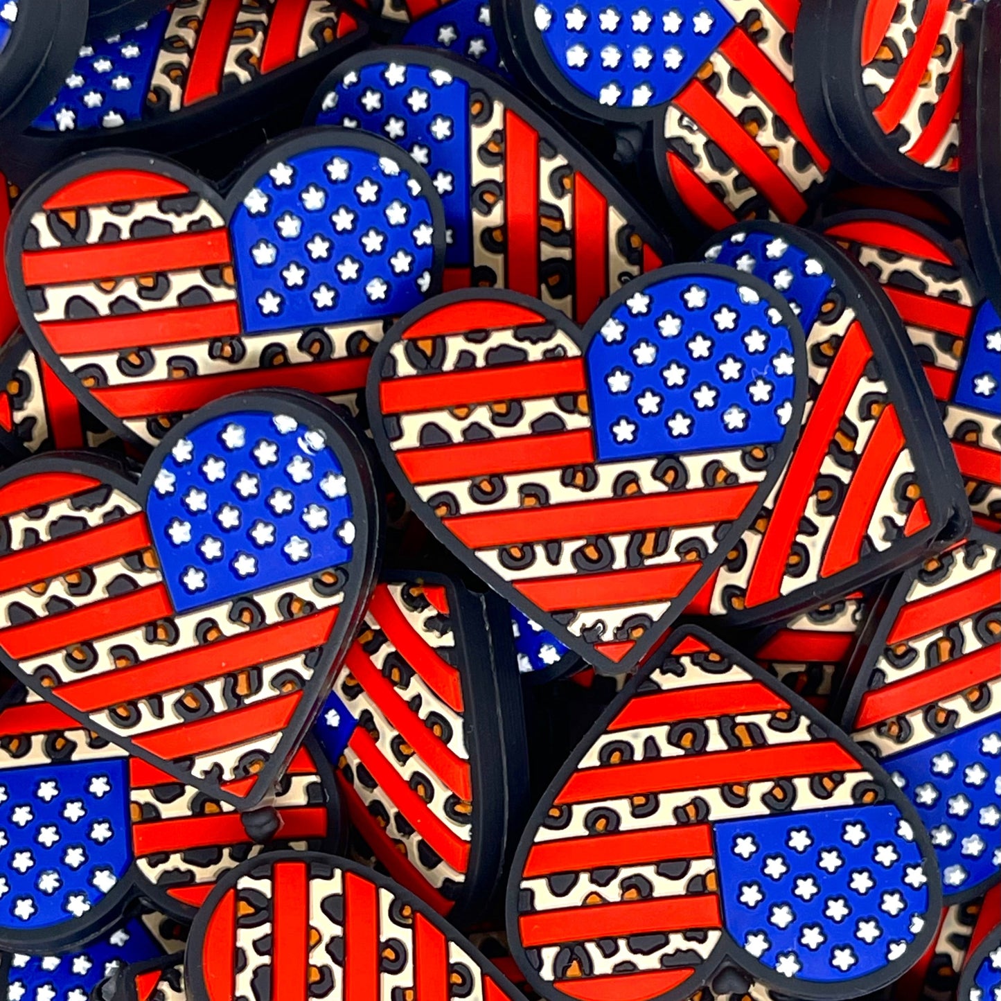 American Heart Focal Beads
