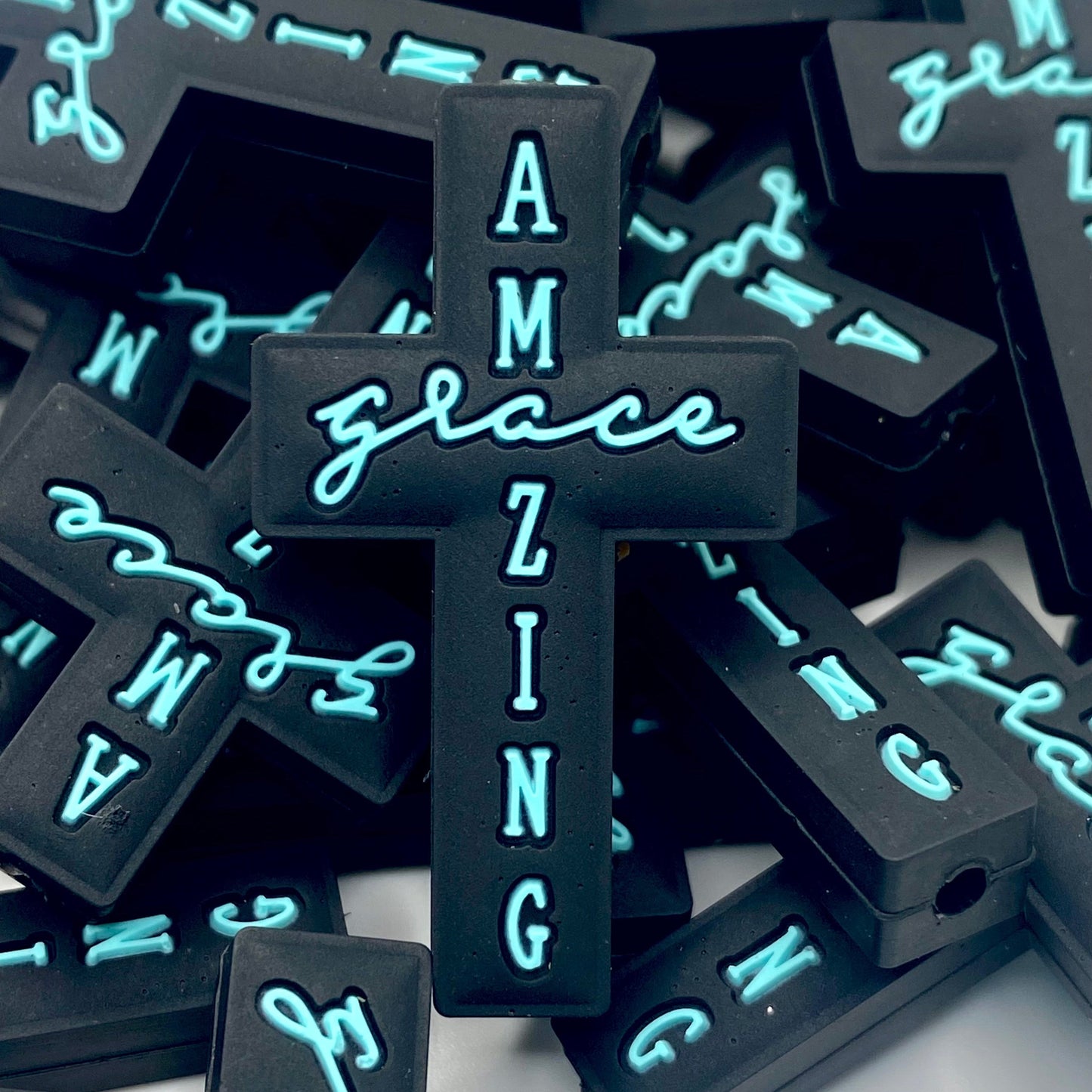 Amazing Grace Silicone Focal Beads
