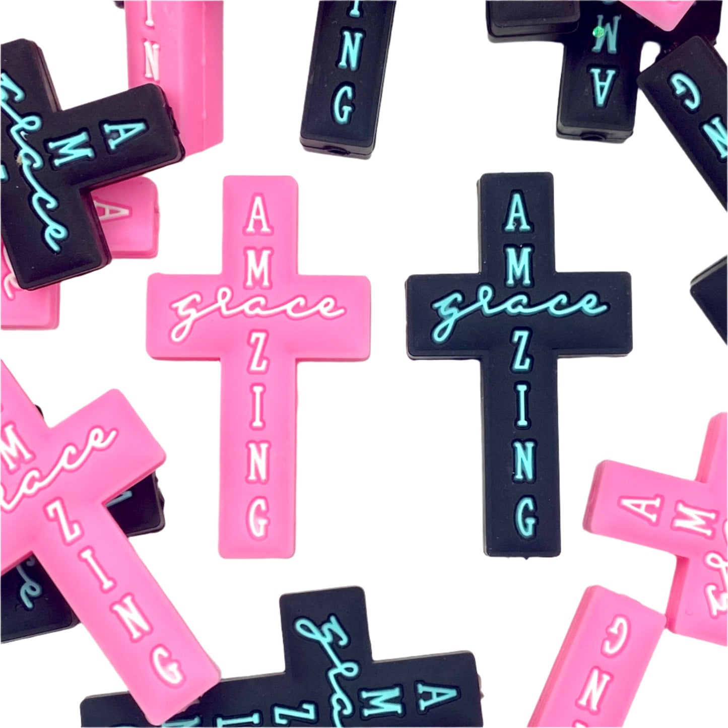 Amazing Grace Silicone Focal Beads