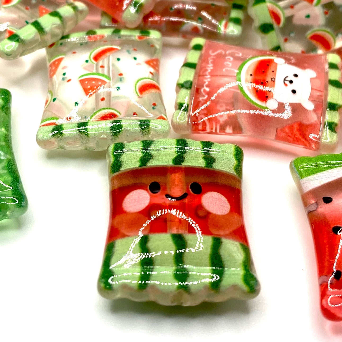 Less Monday More Summer Acrylic Beads