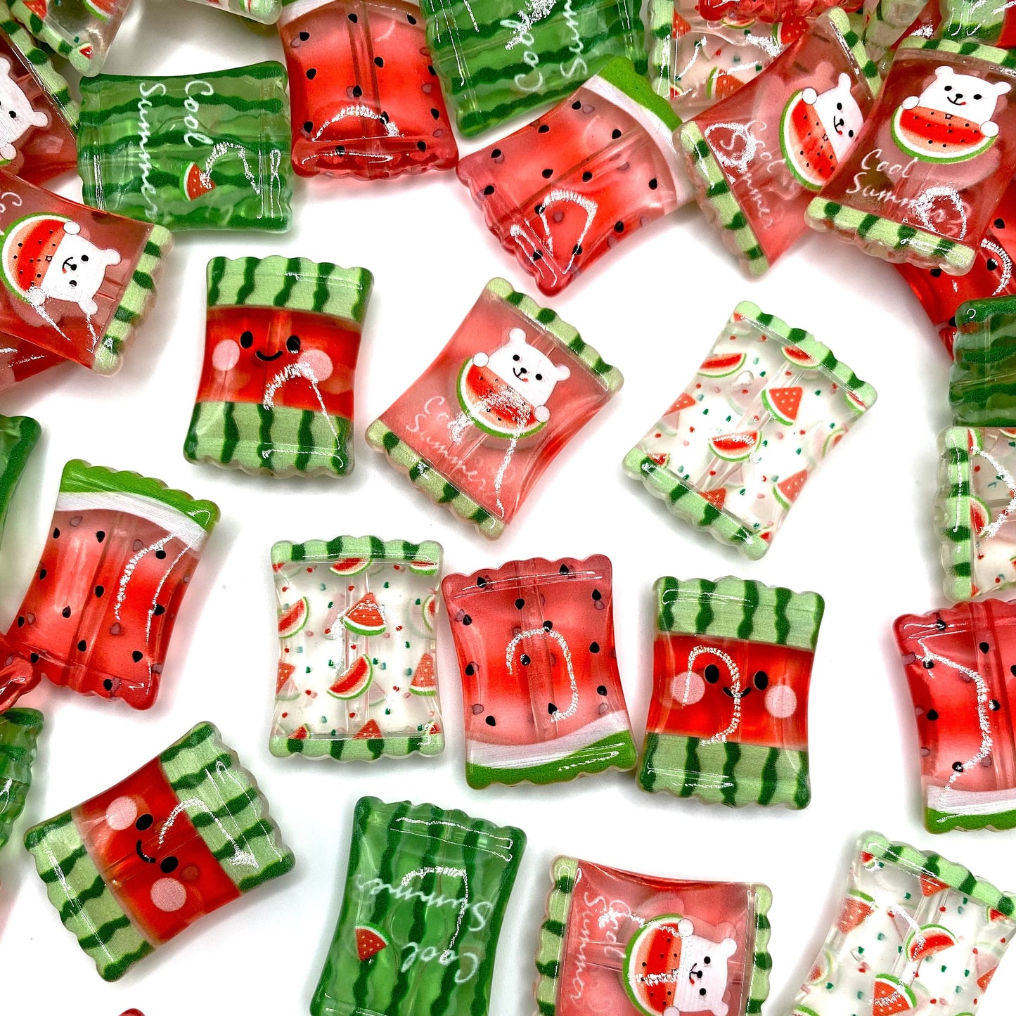 Less Monday More Summer Acrylic Beads