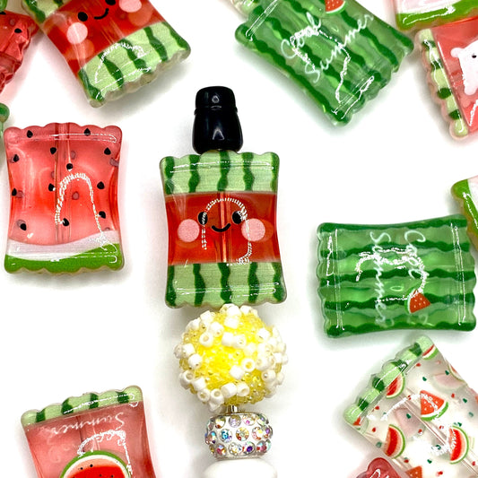 Less Monday More Summer Acrylic Beads