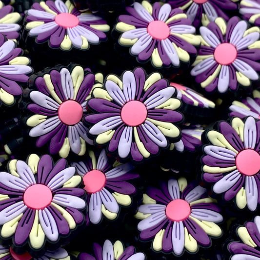A Garden of Purple is Always in Bloom Silicone Focal Beads