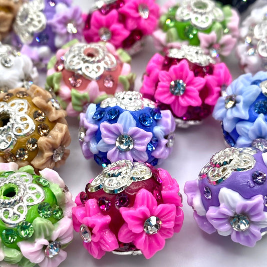 April Showers Bring May Flowers Fancy Acrylic Beads